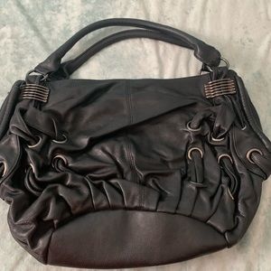 Black purse Alyssa brand - dust bag- lots of pockets